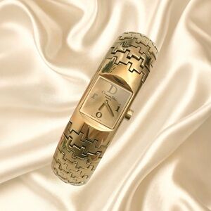 AUTHENTIC RARE VINTAGE DIOR GOLD WATCH